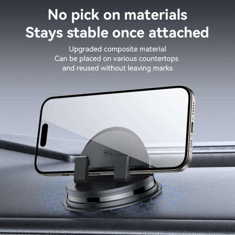 Yesido C268 Car Dashboard 360 Degree Rotating Base Phone Holder(Black)