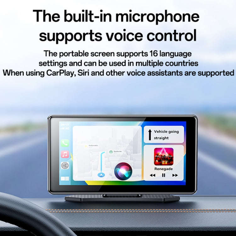 Yesido KM17 7 inch Center Console CarPlay Portable Car Video Navigation(Black)