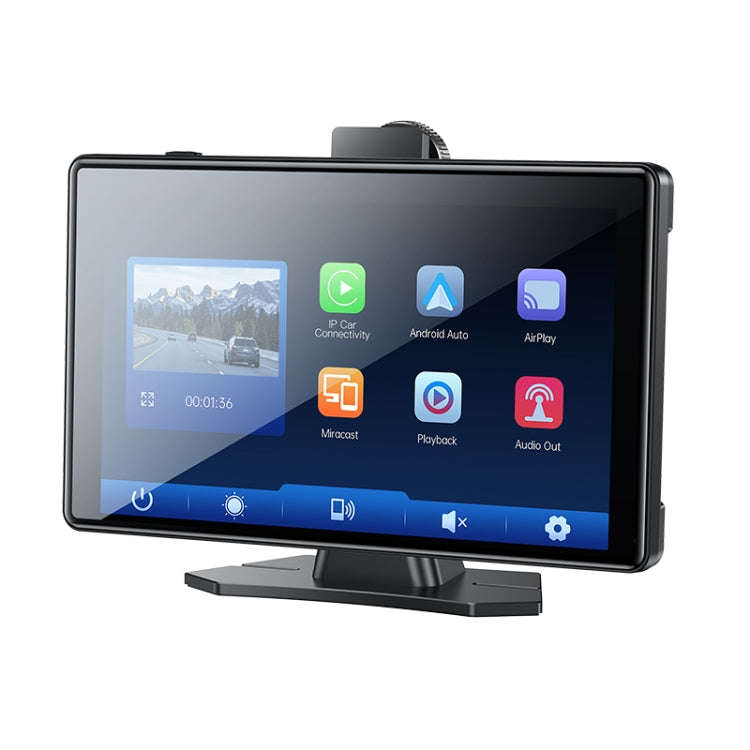 Yesido KM18 9 inch Center Console CarPlay Portable Car Video Navigation with Driving Recorder(Black)