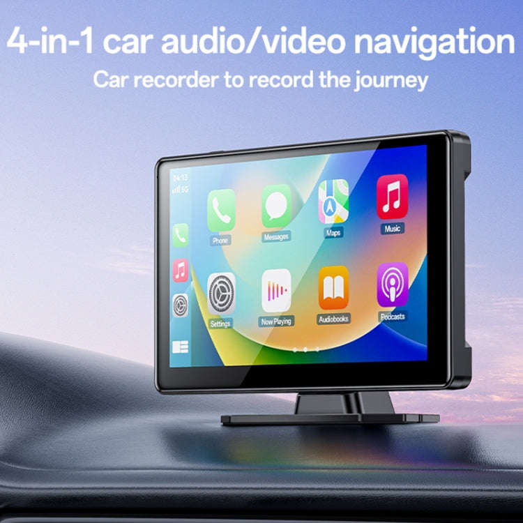 Yesido KM18 9 inch Center Console CarPlay Portable Car Video Navigation with Driving Recorder(Black)