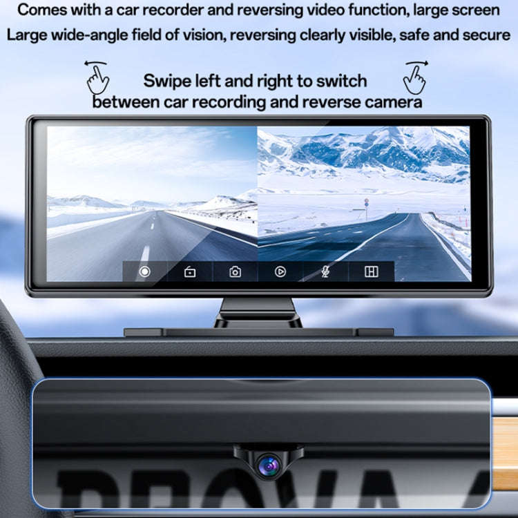 Yesido KM19 10.26 inch Center Console CarPlay Portable Car Video Navigation with Driving Recorder...