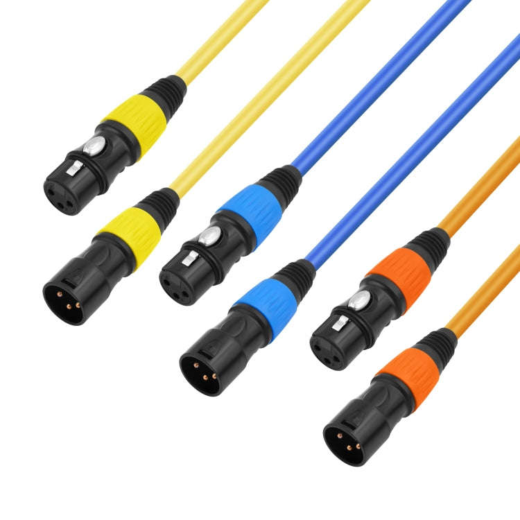 JC1015 XLR 3pin Male to Female Audio Cable, Length:5m(Red)