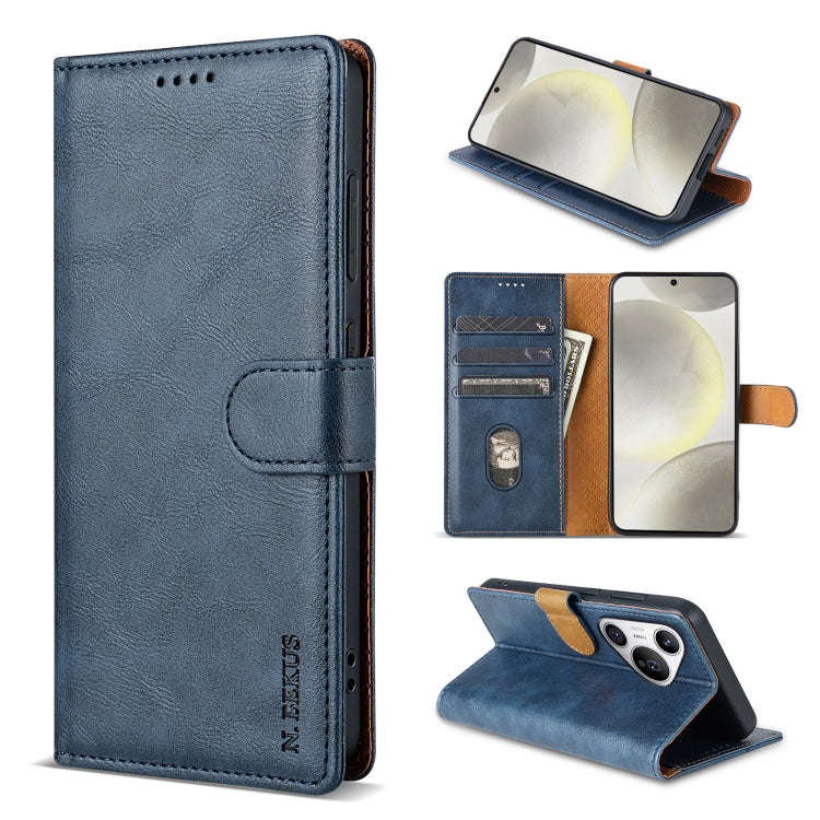 For Huawei Pura 70 N.BEKUS CSJ-P1 Solid Color Leather Phone Case(Blue)