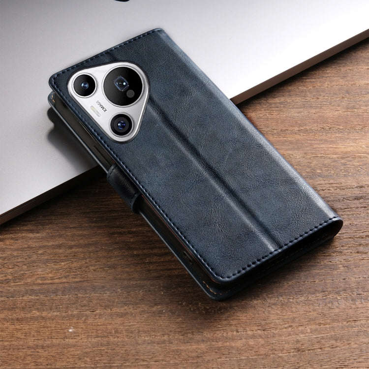 For Huawei Pura 70 N.BEKUS CSJ-P1 Solid Color Leather Phone Case(Blue)