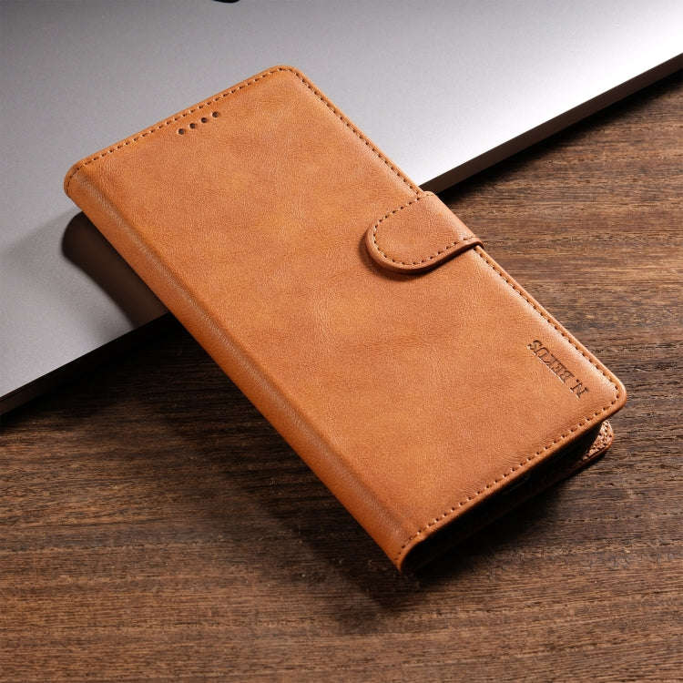 For Motorola Moto G Power 5G N.BEKUS CSJ-P1 Solid Color Leather Phone Case(Brown)