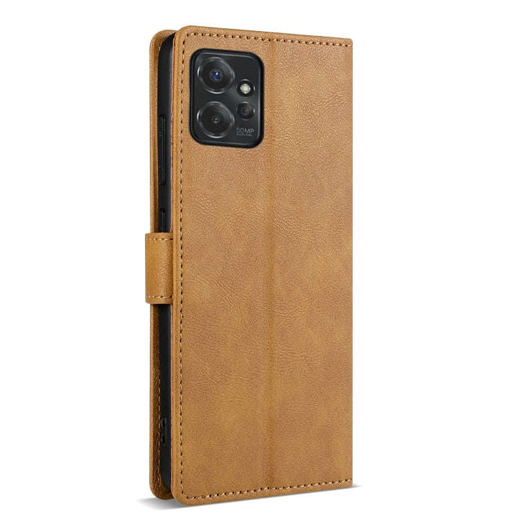 For Motorola Moto G Power 5G N.BEKUS CSJ-P1 Solid Color Leather Phone Case(Brown)
