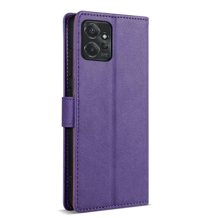 For Motorola Moto G Power 5G N.BEKUS CSJ-P1 Solid Color Leather Phone Case(Purple)