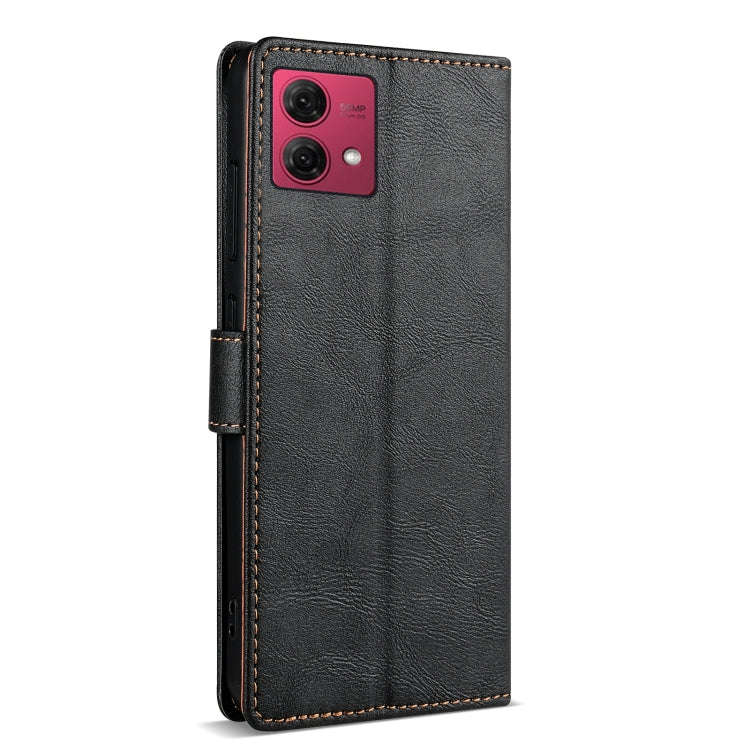 For Motorola Moto G84 N.BEKUS CSJ-P1 Solid Color Leather Phone Case(Black)
