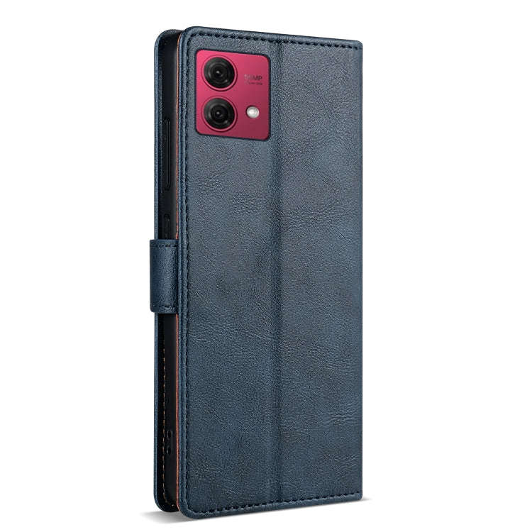 For Motorola Moto G84 N.BEKUS CSJ-P1 Solid Color Leather Phone Case(Blue)