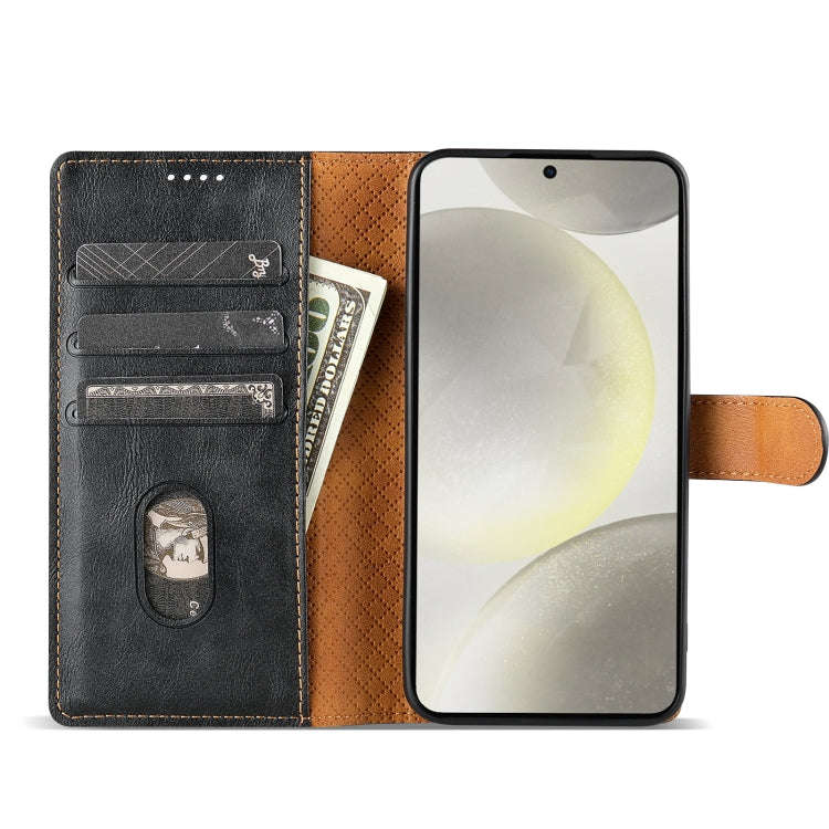 For Motorola Moto G Play 2024 N.BEKUS CSJ-P1 Solid Color Leather Phone Case(Black)