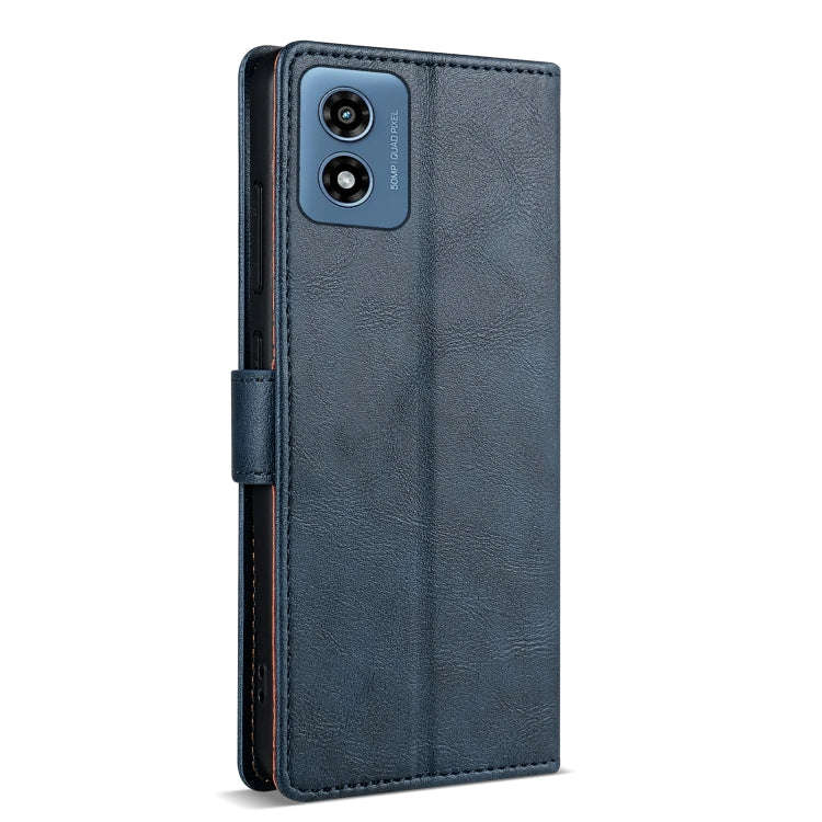 For Motorola Moto G Play 2024 N.BEKUS CSJ-P1 Solid Color Leather Phone Case(Blue)