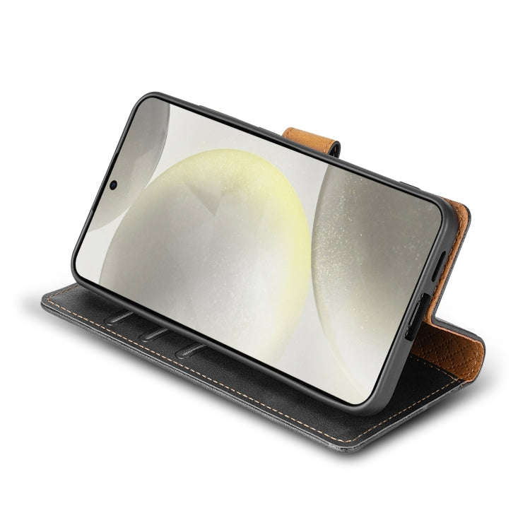 For Motorola Moto G Stylus 2024 N.BEKUS CSJ-P1 Solid Color Leather Phone Case(Black)