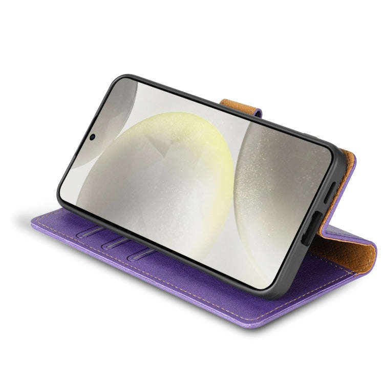 For Motorola Moto G Stylus 2024 N.BEKUS CSJ-P1 Solid Color Leather Phone Case(Purple)