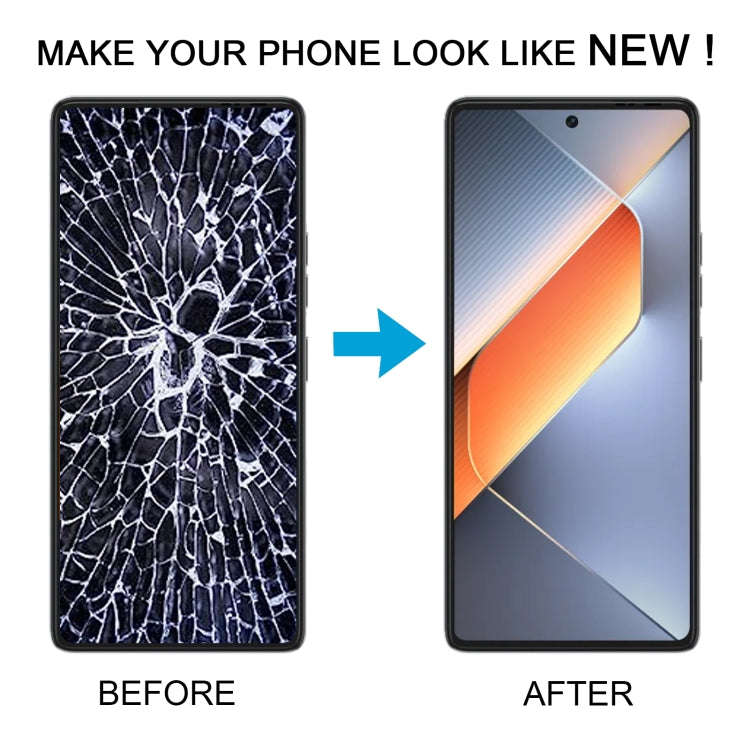 For Tecno Pova 6 OEM LCD Screen with Digitizer Full Assembly, Not Supporting Fingerprint Identifi...