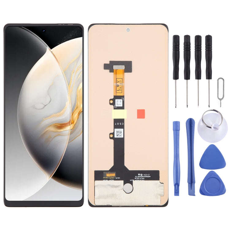 For Tecno Camon 30 Pro OEM LCD Screen with Digitizer Full Assembly, Not Supporting Fingerprint Id...