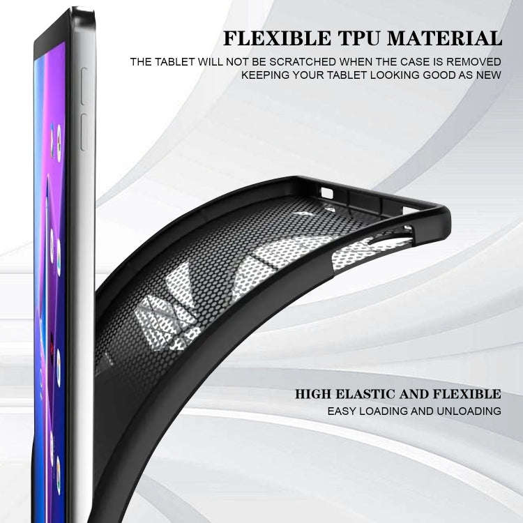 For Huawei MatePad Pro 10.8 2021 Color Painting Pattern Smart Tablet TPU Case(Blue Butterfly)