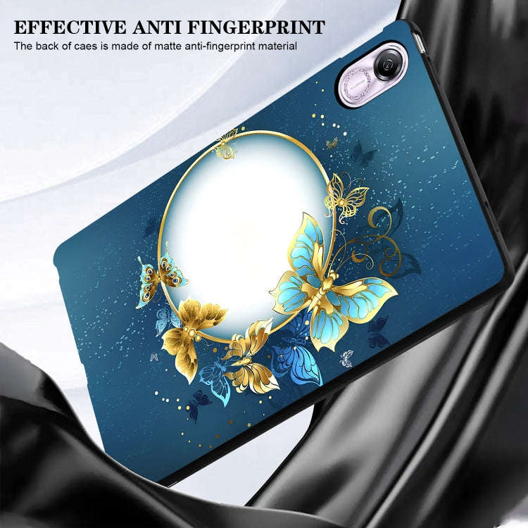 For Huawei MatePad Pro 10.8 2021 Color Painting Pattern Smart Tablet TPU Case(Butterfly Circle)