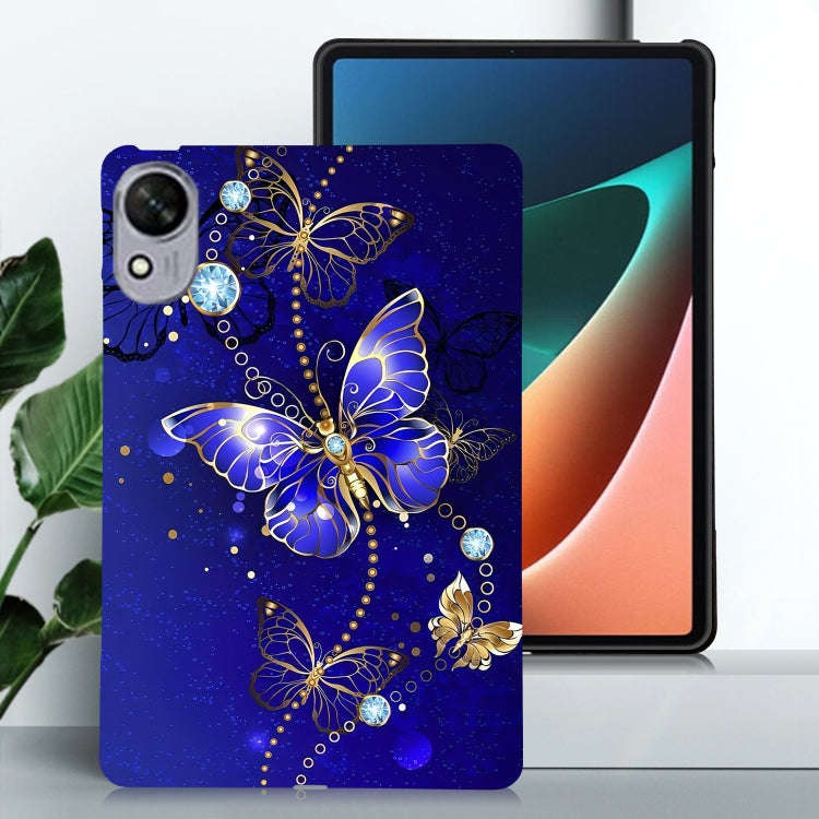 For Huawei MatePad 11.5 S Color Painting Pattern Smart Tablet TPU Case(Blue Butterfly)
