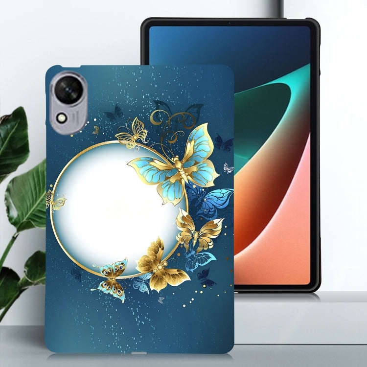 For Huawei MatePad 11.5 S Color Painting Pattern Smart Tablet TPU Case(Butterfly Circle)
