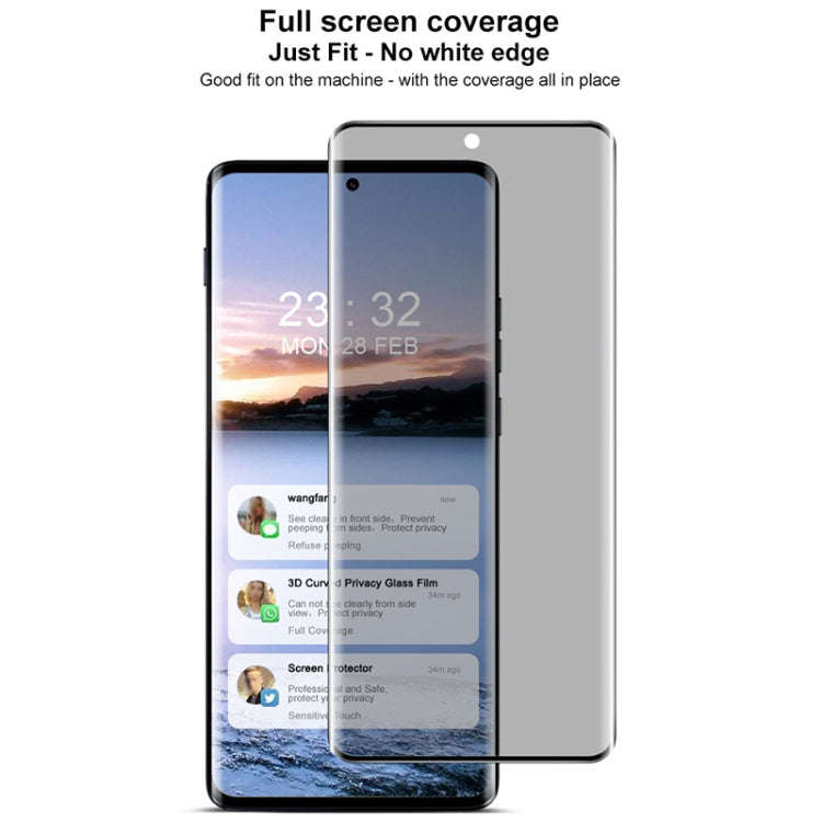 For Motorola Edge 2024 imak 3D Curved HD Full Screen Anti-spy Tempered Glass Protective Film