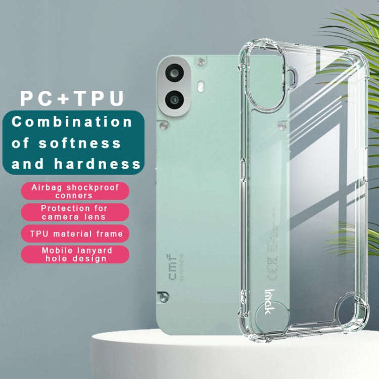 For Nothing CMF Phone 1 IMAK Space Shield PC + TPU Airbag Shockproof Phone Case(Transparent)