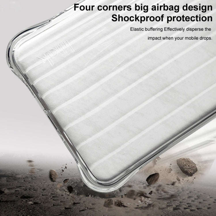 For OnePlus Nord 4 IMAK Corrugated Texture Airbag TPU Phone Case(Transparent)