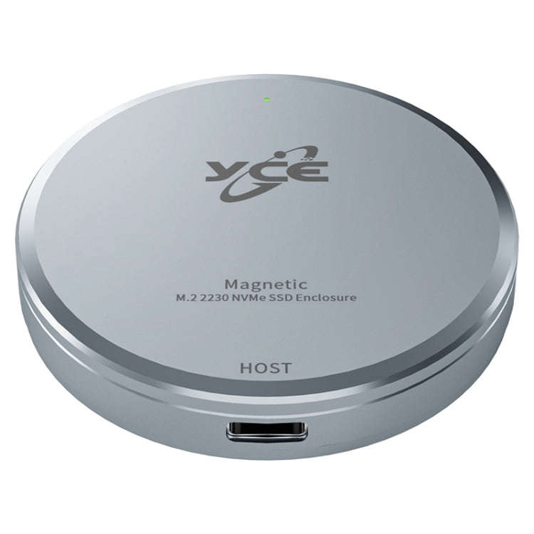YCE-V195F USB-C / Type-C to M.2 NVMe Magnetic Hard Drive Enclosure(Grey)