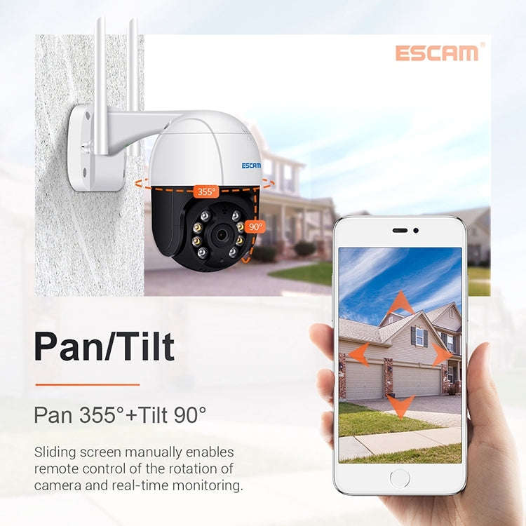 ESCAM QF518 5MP Smart WiFi IP Camera, Support AI Humanoid Detection / Auto Tracking / Dual Light ...