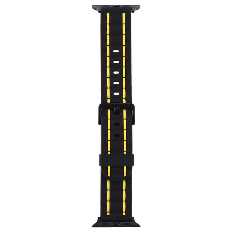 For Apple Watch Series 8&7 41mm / SE 2&6&SE&5&4 40mm / 3&2&1 38mm Silicone Wave Style Watch Band(...