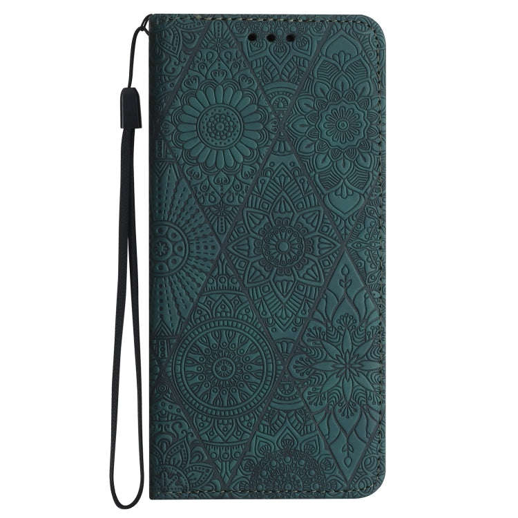 For Google Pixel 9 / 9 Pro Ethnic Embossed Adsorption Leather Phone Case(Blue)