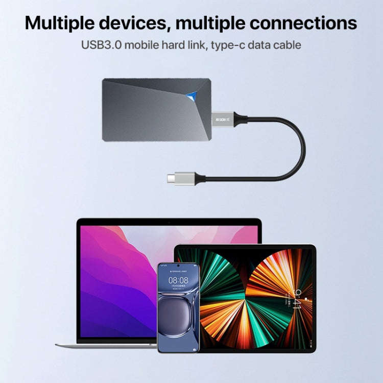 USB-C / Type-C 3.0 to Micro B Mobile Hard Disk Adapter Cable, Length:0.3m