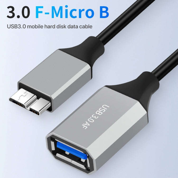 USB 3.0 A Female to Micro B Mobile Hard Disk Adapter Cable, Length:0.5m