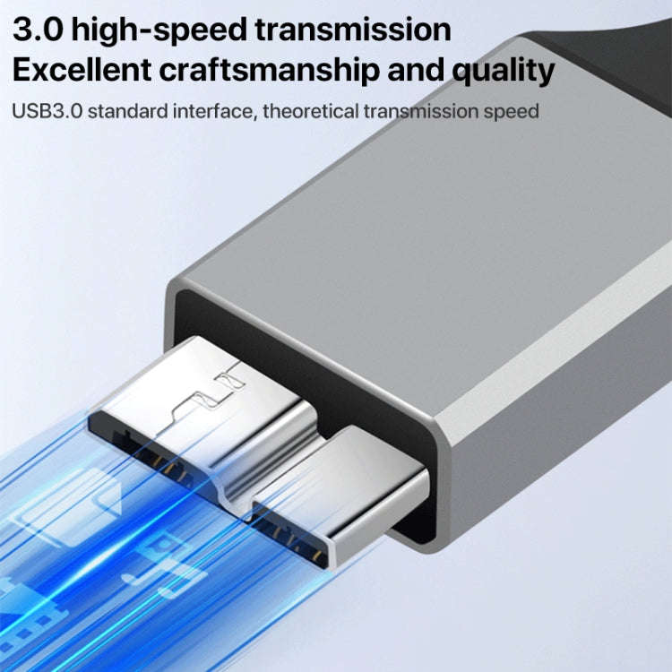 USB 3.0 A Female to Micro B Mobile Hard Disk Adapter Cable, Length:0.5m