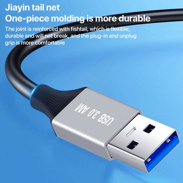 USB 3.0 A Male to USB-B Square Interface Printer Data Transmission Adapter Cable, Length:1m