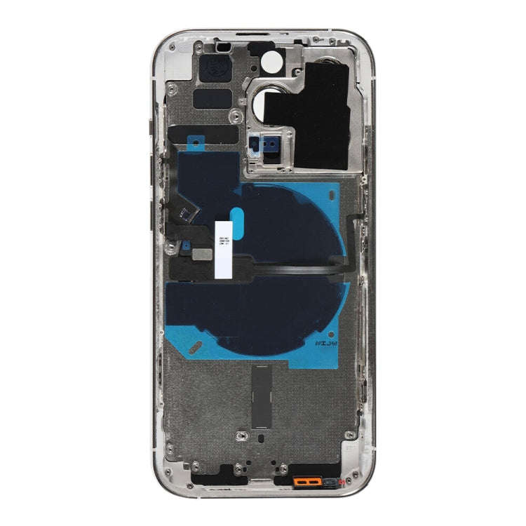 For iPhone 14 Pro Battery Back Cover with Power + Volume Flex Cable + Wireless Charging Module, V...