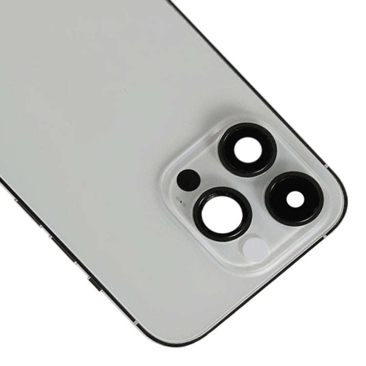 For iPhone 14 Pro Battery Back Cover with Power + Volume Flex Cable + Wireless Charging Module, V...