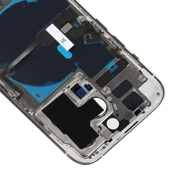 For iPhone 14 Pro Battery Back Cover with Power + Volume Flex Cable + Wireless Charging Module, V...