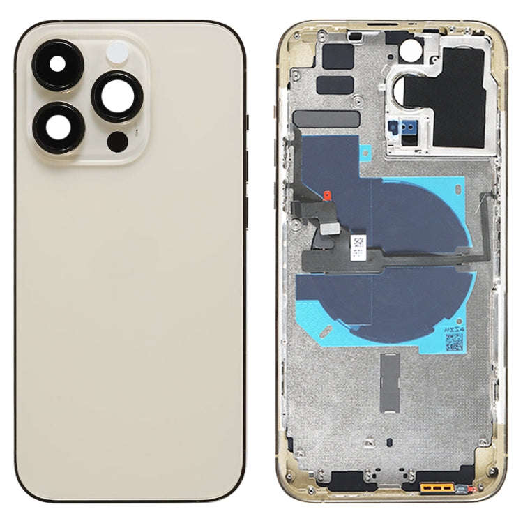 For iPhone 14 Pro Max Battery Back Cover with Power + Volume Flex Cable + Wireless Charging Modul...
