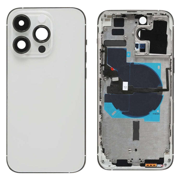 For iPhone 14 Pro Max Battery Back Cover with Power + Volume Flex Cable + Wireless Charging Modul...