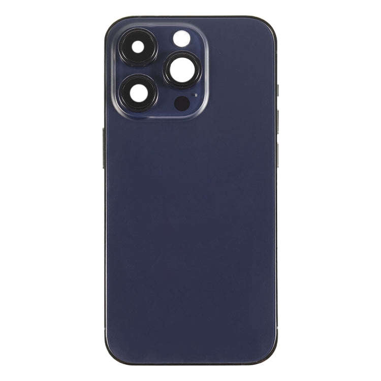 For iPhone 14 Pro Battery Back Cover with Side Keys & Card Tray, Version:US Version(Purple)