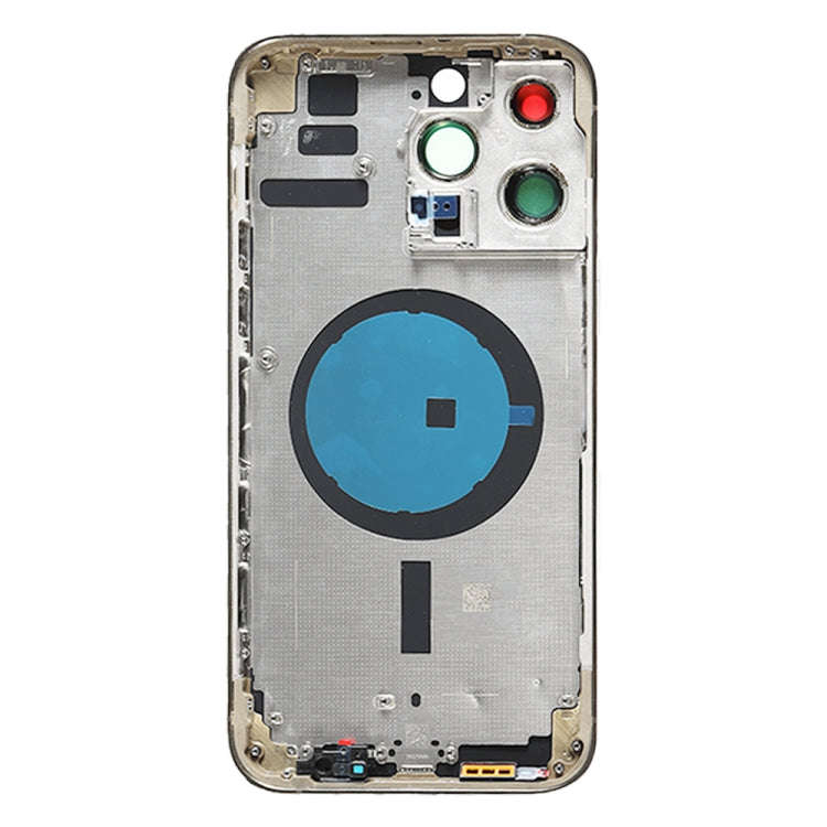 For iPhone 14 Pro Max Battery Back Cover with Side Keys & Card Tray, Version:China Version(Gold)