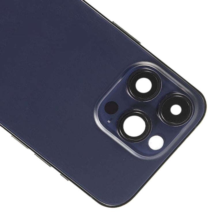 For iPhone 14 Pro Max Battery Back Cover with Side Keys & Card Tray, Version:CE EU Version(Purple)