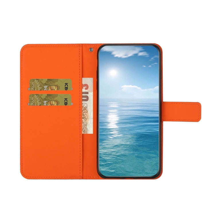 For Honor 200 Pro Ethnic Style Embossed Pattern Leather Phone Case(Orange)