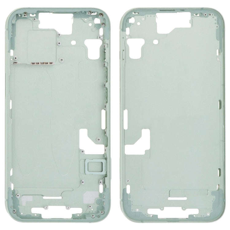 For iPhone 15 Middle Frame Bezel Plate with Side Keys + Card Tray, Version:US Version(Green)