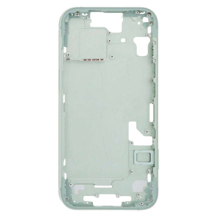 For iPhone 15 Middle Frame Bezel Plate with Side Keys + Card Tray, Version:US Version(Green)