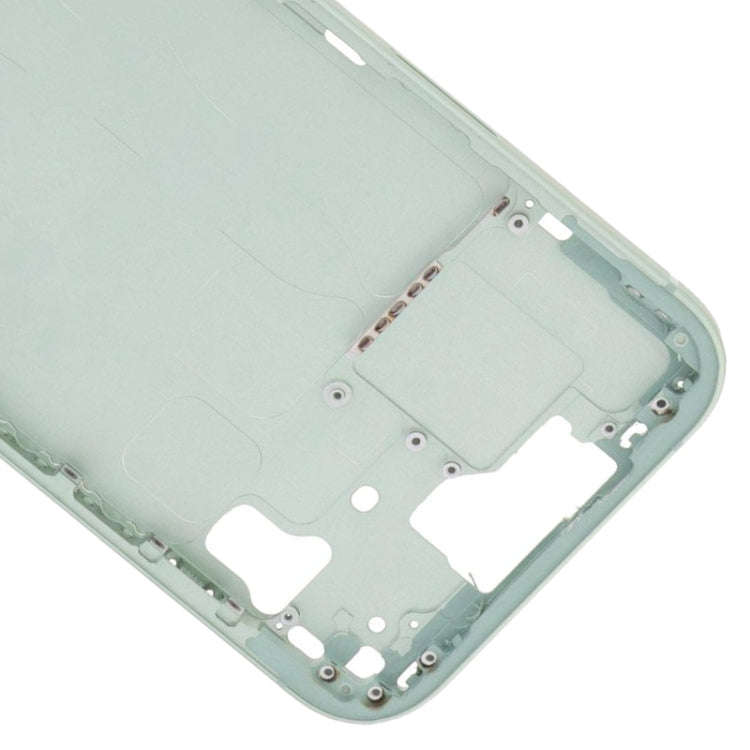 For iPhone 15 Middle Frame Bezel Plate with Side Keys + Card Tray, Version:US Version(Green)
