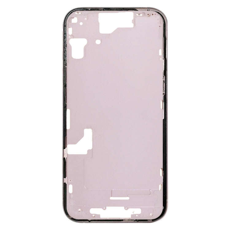 For iPhone 15 Middle Frame Bezel Plate with Side Keys + Card Tray, Version:US Version(Pink)
