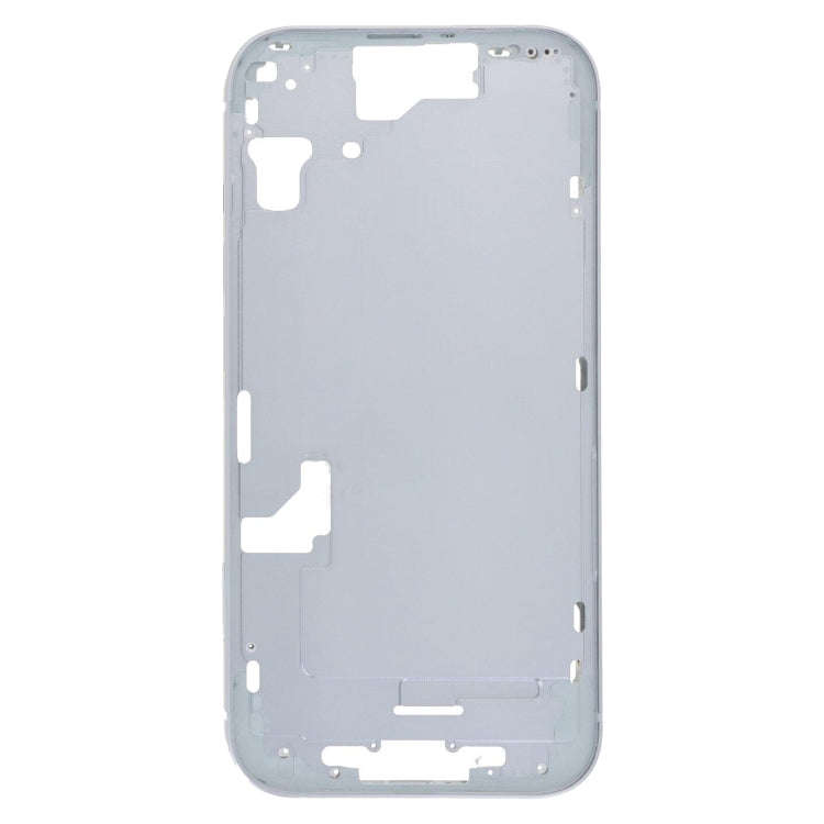 For iPhone 15 Middle Frame Bezel Plate with Side Keys + Card Tray, Version:CE EU Version(Blue)