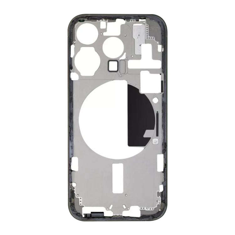 For iPhone 15 Pro Middle Frame Bezel Plate with Side Keys + Card Tray, Version:CE EU Version(Black)