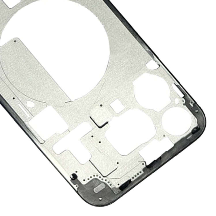 For iPhone 15 Pro Max Middle Frame Bezel Plate with Side Keys + Card Tray, Version:US Version(Black)